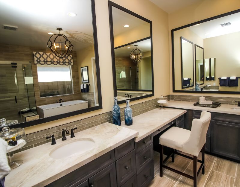 Backlit Mirrors and Vanity Area